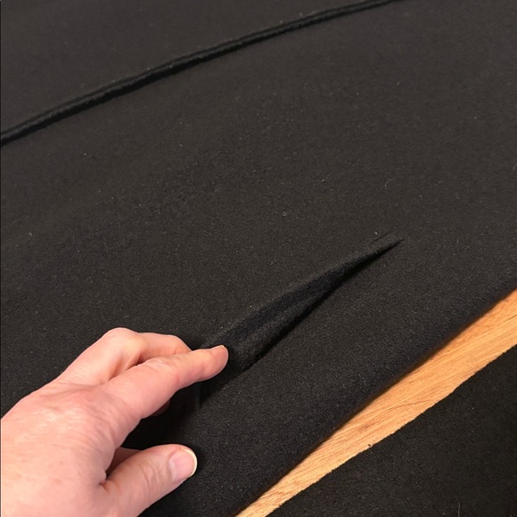 Garnet Hill Asymmetrical Boiled Wool Coat 8 - Picture 3 of 8